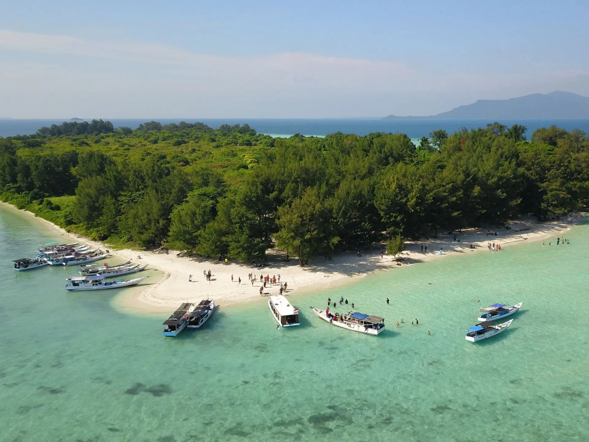 Aerial view of Karimunjawa islands